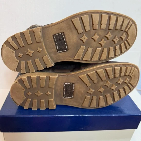 Johnston & Murphy Lombard Cap Toe Rich Brown Lace-Up Boots Size 10 M - Picture 7 of 12